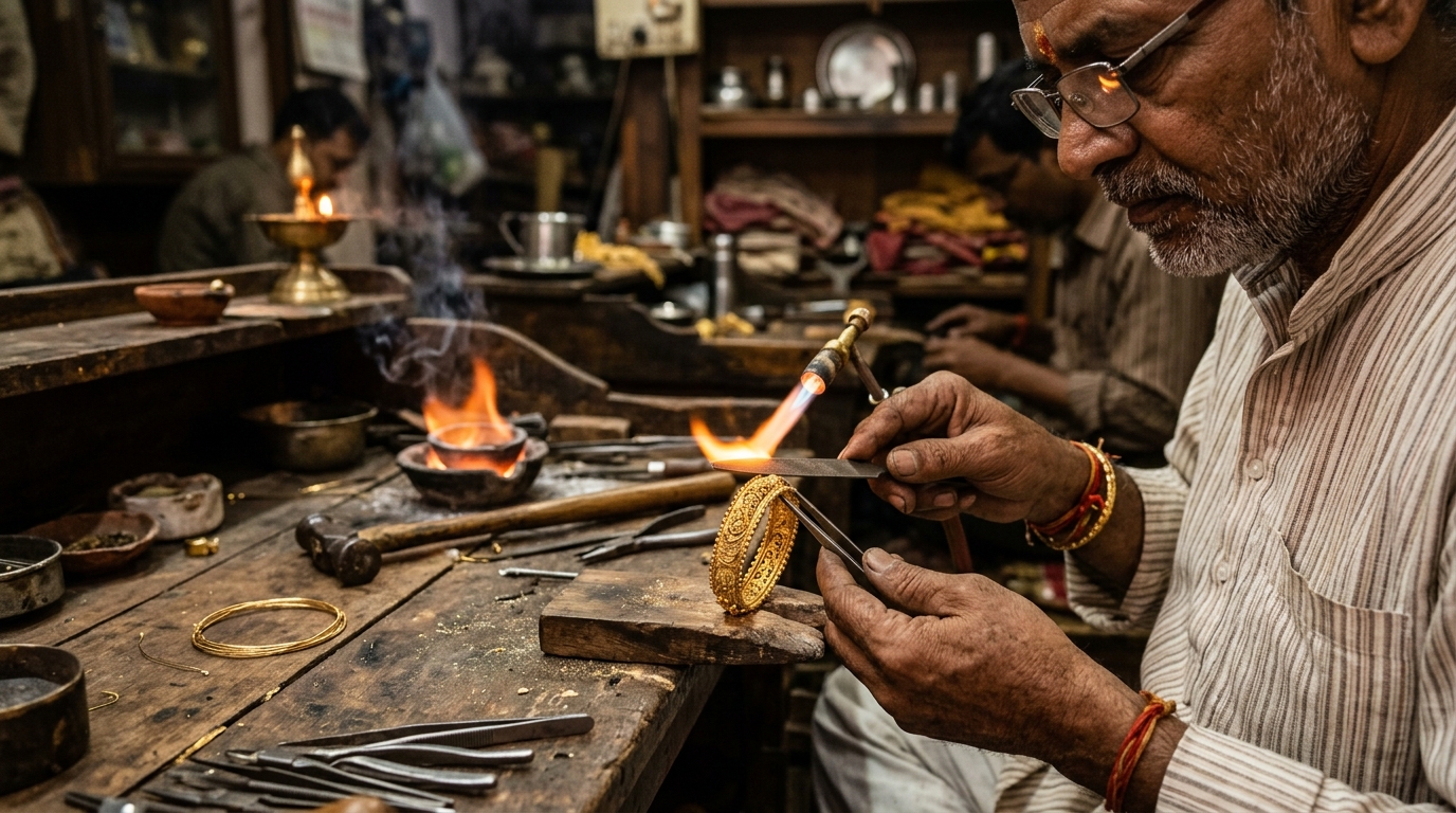 Artisan jewellery craftsmanship